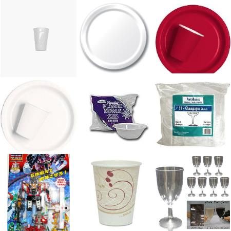 Picture for category Disposable Cups, Plates & Bowls, Paper, Foam, Plastic